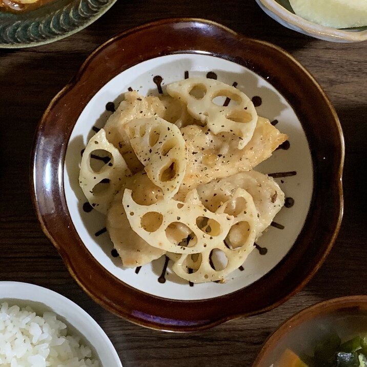 シャキふわ！れんこんと鶏胸肉のさっぱり炒め